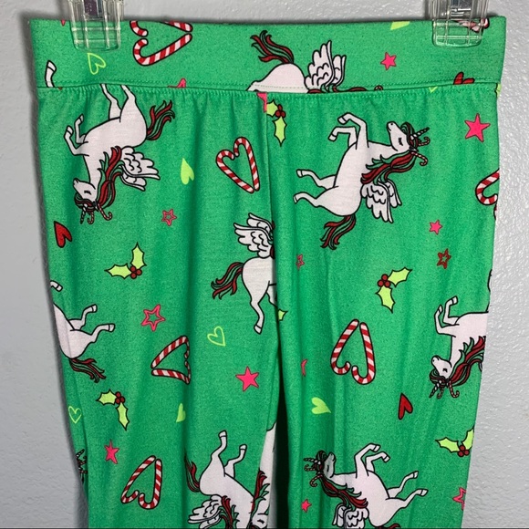 Justice Hooded Christmas Unicorn Pajama Set - Picture 12 of 15